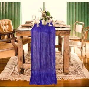 BRAND NEW Royal Blue Table Runner for Dining Table Linens